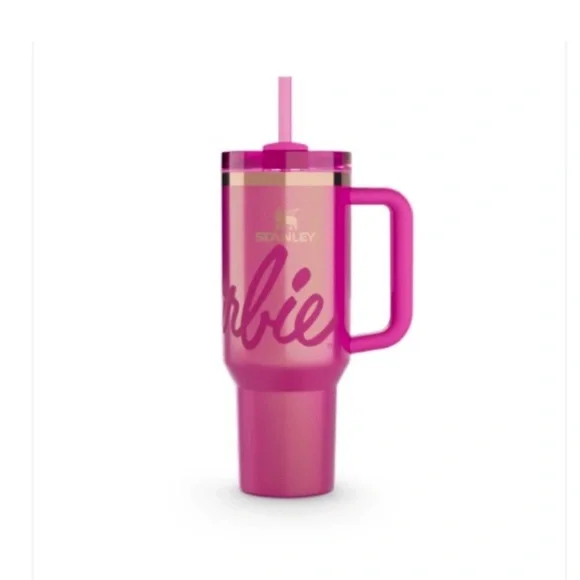 Stanley- Barbie Limited Edition Collectible Vibrant Pink 40oz Tumbler - Picture 2 of 9
